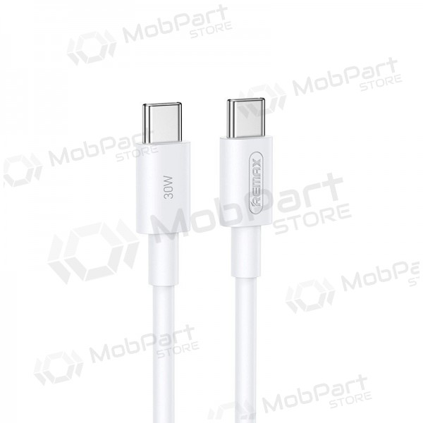 USB kabel Remax RC-C021 USB-C to USB-C 30W 2.0m hvit