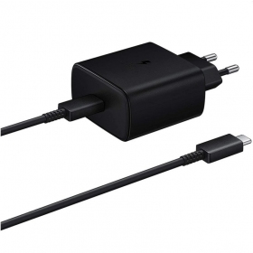 Lader original Samsung EP-TA845 45W + Type-C kabel 25W svart