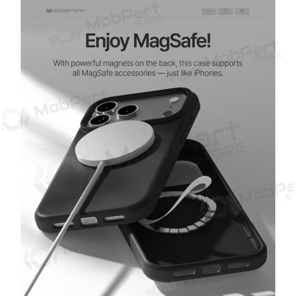Apple iPhone 17 Pro, 18 Pro deksel Mercury - "Pure Magsafe Silicon Case" (rød)