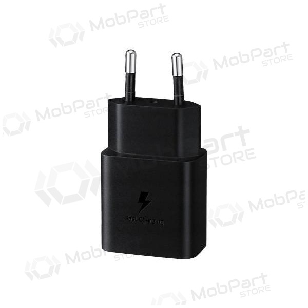 Lader original Samsung EP-T1510XBEGEU 15W + kabel Type-C 1m i pakken svart