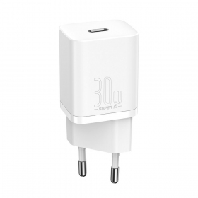 Lader buitinis Baseus Super Si 30W hvit CCSUP-J02
