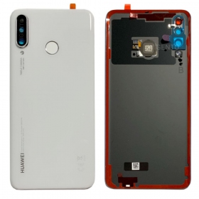 Huawei P30 Lite / P30 Lite New Edition 2020 48MP bakside hvit (Pearl White) (brukt grade B, original)