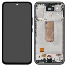 Samsung Galaxy A54 5G skjerm (grafitas) (med ramme) (original)