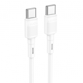 USB kabel Hoco X83 60W Type-C to Type-C 1.0m hvit