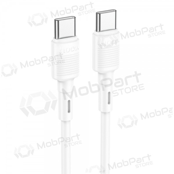 USB kabel Hoco X83 60W Type-C to Type-C 1.0m hvit