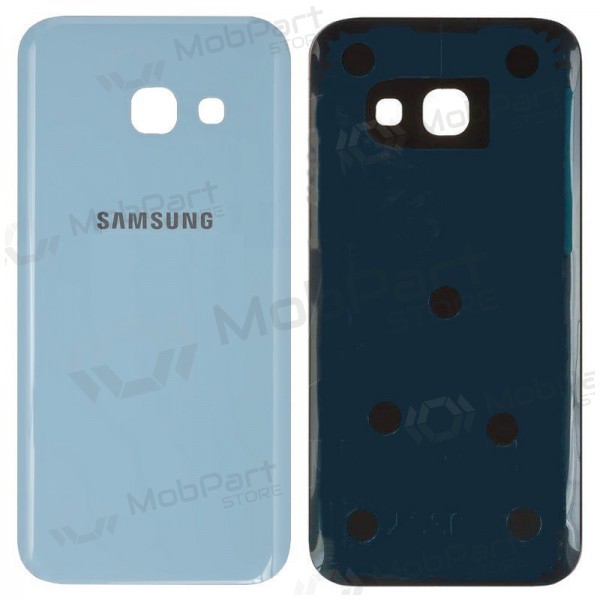 Samsung A320 Galaxy A3 2017 bakside lyseblå (blue mist) (brukt grade A, original) Samsung A320 Galaxy A3 2017 bakside lyseblå (blue mist) (brukt grade A, original)