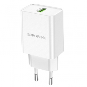 Lader Borofone BN5 QC 3.0 18W (hvit)