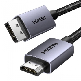 HDMI-kabel Ugreen DP125 DisplayPort til HDMI 2 m 4K 30 Hz svart