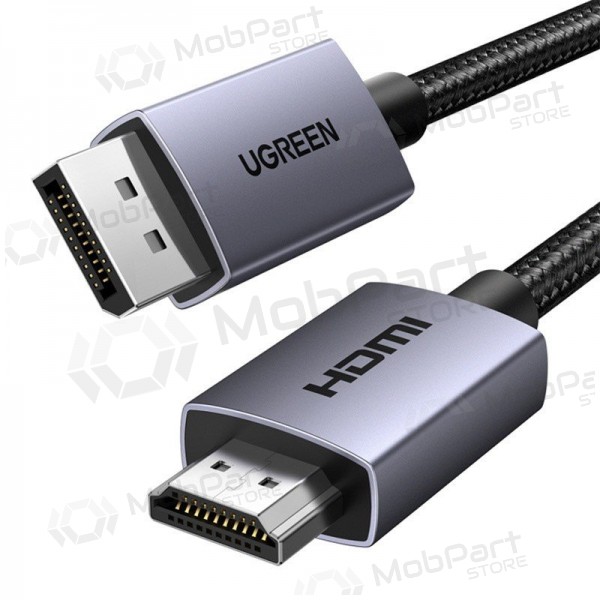 HDMI-kabel Ugreen DP125 DisplayPort til HDMI 2 m 4K 30 Hz svart