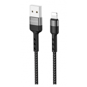 USB kabel Borofone BX34 Lightning 1.0m (svart)