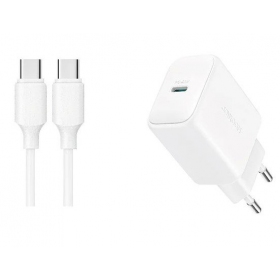 Lader Joyroom JR-TCF20 USB-C PD20W + USB-C to USB-C cable 1.0m hvit