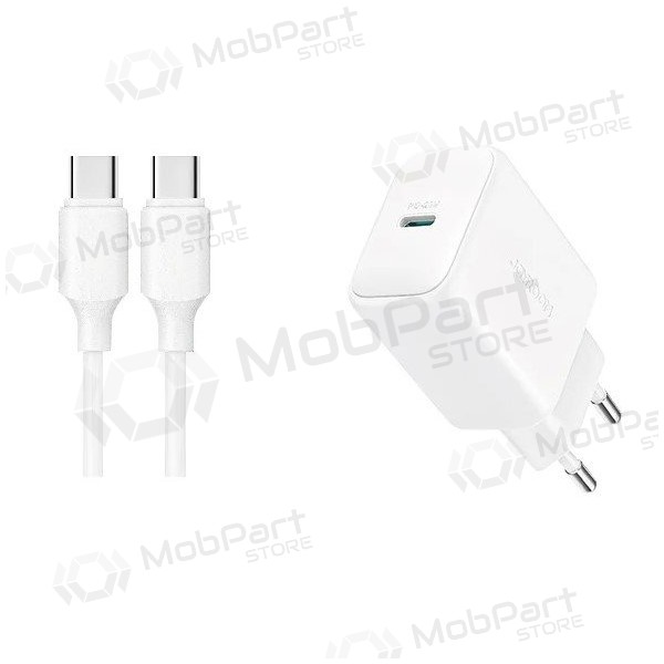 Lader Joyroom JR-TCF20 USB-C PD20W + USB-C to USB-C cable 1.0m hvit