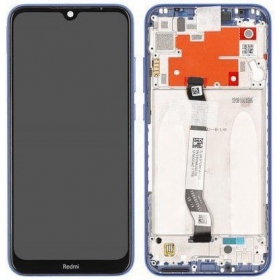 Xiaomi Redmi Note 8T skjerm (blå) (med ramme) (service pack) (original)