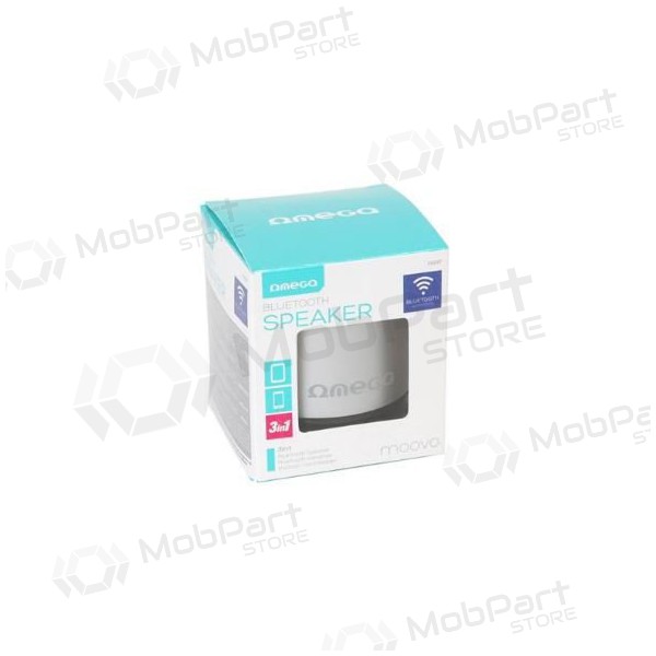 Bluetooth bærbar topphøyttaler OMEGA OG47 (MicroSD, håndfri) (sølv)
