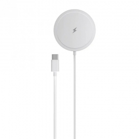 MagSafe trådløs lader Blue Star Charing Pad 15 W med USB-C-kabel hvit