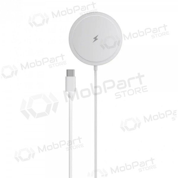 MagSafe trådløs lader Blue Star Charing Pad 15 W med USB-C-kabel hvit