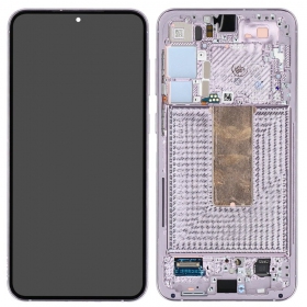 Ekranas Samsung S916 S23+ 5G su lietimui jautriu stikliuku og rėmeliu Levander original (service pack)