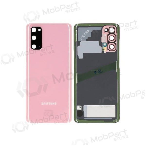 Samsung G981F / G980 Galaxy S20 bakside rosa (Cloud Pink) (brukt grade A, original)