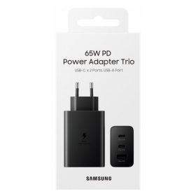 Nettlader Samsung EP-T6530NBEGEU 65 W 2x USB-C + USB-A svart