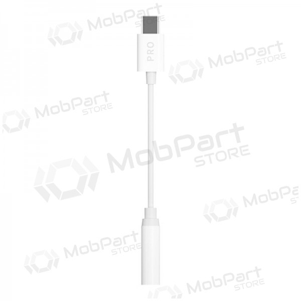 Lydadapter Dudao L16CPro USB-C til 3.5 mm hvit