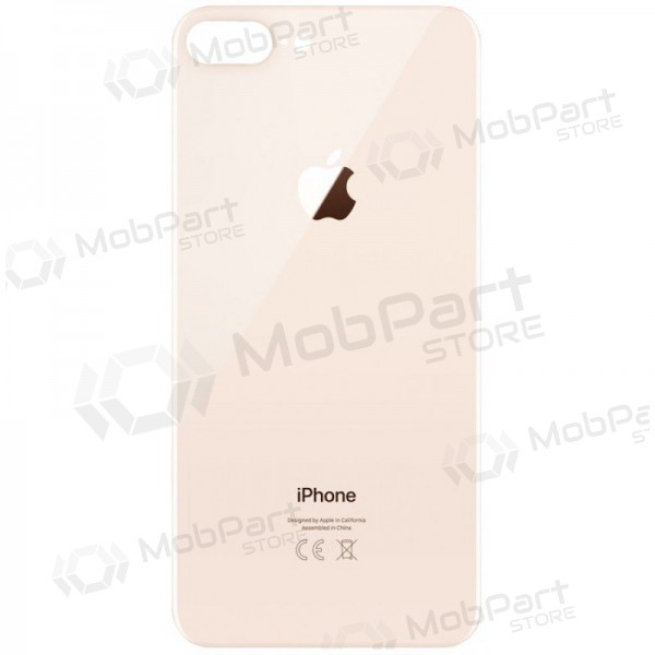 Apple iPhone 8 Plus bakside (gyllen) (bigger hole for camera) Apple iPhone 8 Plus bakside (gyllen) (bigger hole for camera)