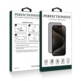 LCD apsauginis stikliukas 2.5D Privacy Perfectionists Samsung A566 A56 5G svart