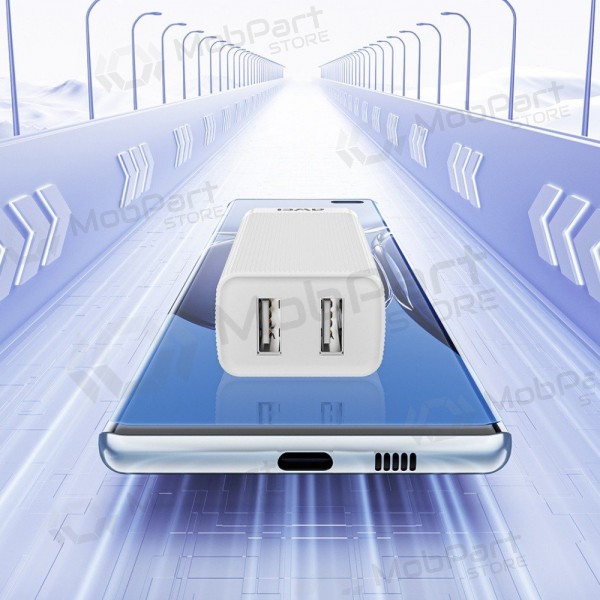 Lader Awei C15-EU 2xUSB-A 10W hvit