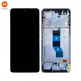 Xiaomi Poco M7 Pro 5G skjerm (sølvgrå) (med ramme) (original)