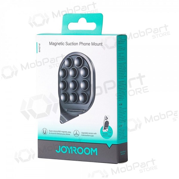 Magnetinis telefono laikiklis su siurbtukais Joyroom JR-ZS418 svart