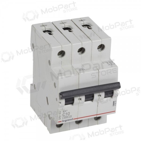 Sikringsautomat MCB RX3 Legrand 419233 (10A, 3P, 230V, 6kA)