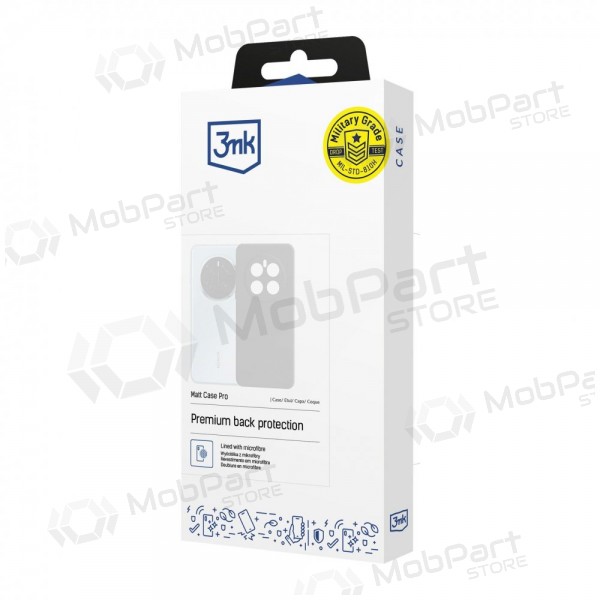 Xiaomi 17T deksel - 3MK Matt Case svart