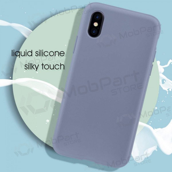Apple iPhone 11 Pro Max deksel - Liquid Silicone 2.0mm (lavendelgrå)