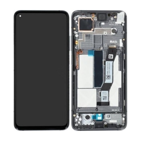 Xiaomi Mi 10T / Mi 10T Pro skjerm (svart) (med ramme) (service pack) (original)