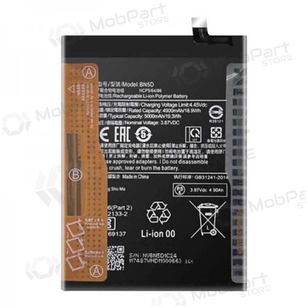 Xiaomi Redmi Note 11S batteri, akumuliatorius (BN5D) (original) Xiaomi Redmi Note 11S batteri, akumuliatorius (BN5D) (original)