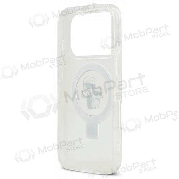 Apple iPhone 17 Pro Max deksel - Karl Lagerfeld Ringstand Karl and Choupette MagSafe (gjennomsiktig)
