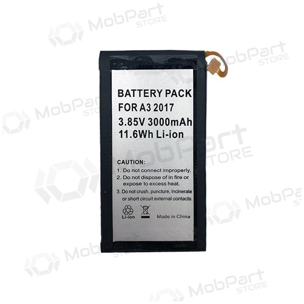 Samsung A320F Galaxy A3 (2017) (EB-BA320ABE) batteri / akkumulator (3000mAh) Samsung A320F Galaxy A3 (2017) (EB-BA320ABE) batteri / akkumulator (3000mAh)