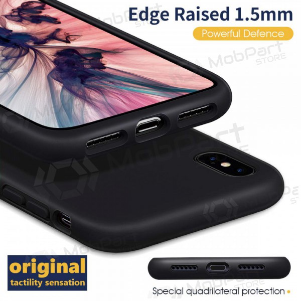 Apple iPhone 12 Pro deksel - Liquid Silicone 1.5mm (svart)
