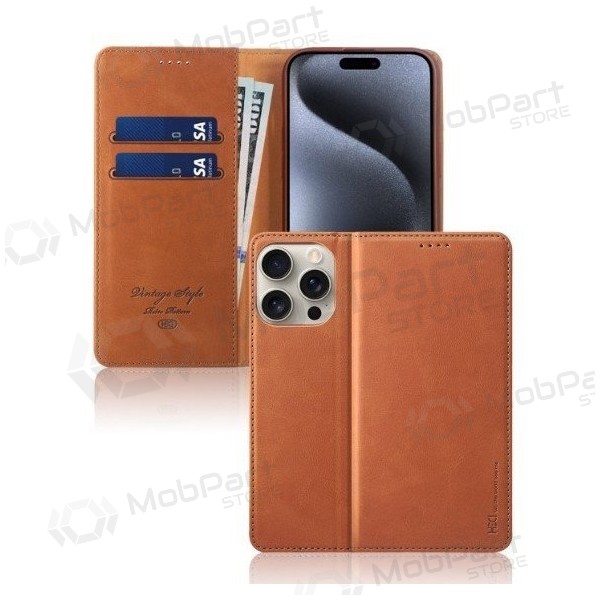 Samsung Galaxy A51 deksel - HDD Magnetic Wallet Case (brun)