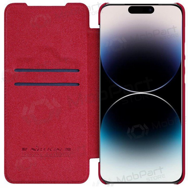 Samsung Galaxy S23 FE deksel „Nillkin Leather“ (rød) Samsung Galaxy S23 FE deksel „Nillkin Leather“ (rød)