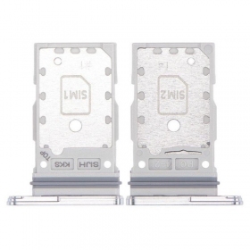 Samsung Galaxy S22 Ultra Dual SIM kortholder (hvit) (original)