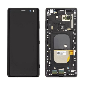 Sony Xperia XZ3 H8416 / H9436 skjerm (svart) (med ramme) (brukt grade B, original)
