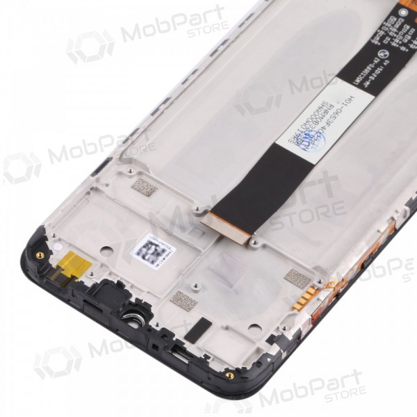 Xiaomi Redmi 9AT skjerm (svart) (med ramme) (service pack) (original)