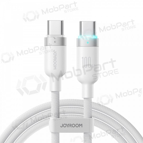 USB-C-kabel Joyroom S-A63 USB-C til USB-C 1.2 m 100 W hvit