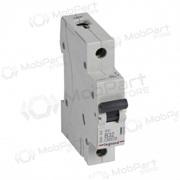Automatsikring MCB RX3 Legrand 419139 (32A, 1P, 400V, 6kA)