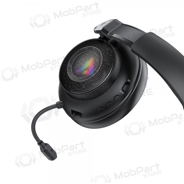 Trådløse hodetelefoner Acefast H15 Gaming over-ear med mikrofon USB-C svart