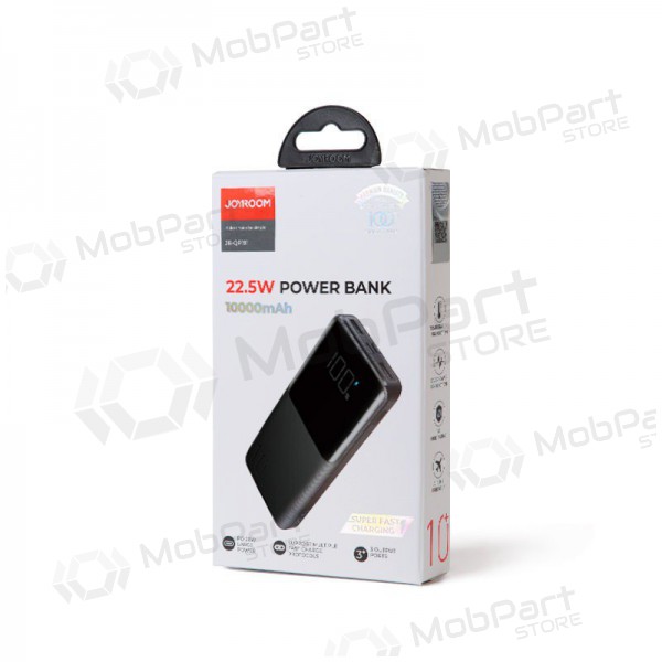 Powerbank Power Bank Joyroom JR-QP191 22.5W PD QC3.0 AFC 10000mAh svart Powerbank Power Bank Joyroom JR-QP191 22.5W PD QC3.0 AFC 10000mAh svart