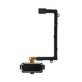 Samsung G925F Galaxy S6 Edge HOME knapp flex kabel-kontakt (svart)