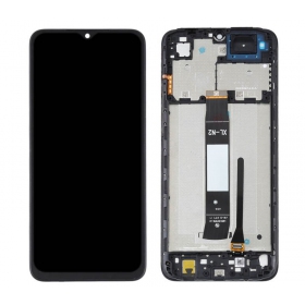 Xiaomi Redmi A1 / A1+ skjerm (svart) (med ramme) (service pack) (original)