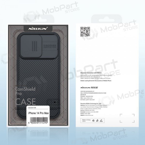 Apple iPhone 15 deksel „Nillkin CamShield Pro“ (svart) Apple iPhone 15 deksel „Nillkin CamShield Pro“ (svart)