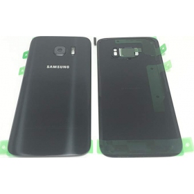 Samsung G930F Galaxy S7 bakside (svart) (brukt grade A, original)